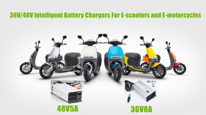 Electric Mobility Scooter 48V 4A Battery Charger For Lead Acid / Lithium Battery Packs