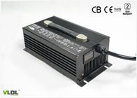 Black Silver Automatic Battery Lithium Charger With LCD Volt And Current Display