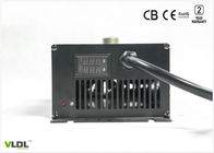 Black Silver Automatic Battery Lithium Charger With LCD Volt And Current Display