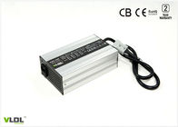 Automatic 12A 60V Battery Charger With Black / Silver Aluminum Case For E - Motorcycles