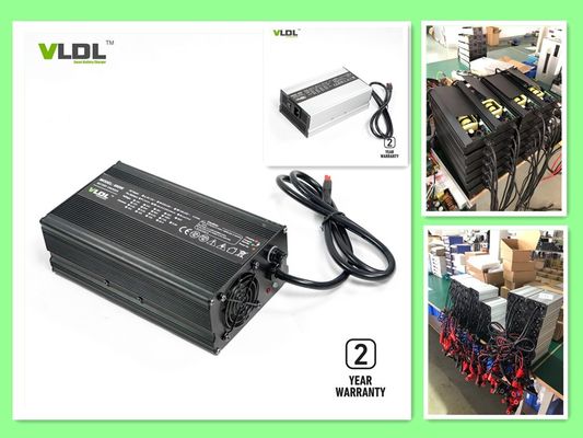 48V 10A Lithium Battery Charger Universal 110-230Vac PFC Input Black Case