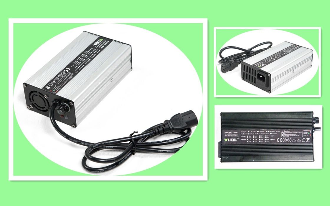 42V 4A lithium battery charger, US two pins plug and output with RCA connector, smart charging