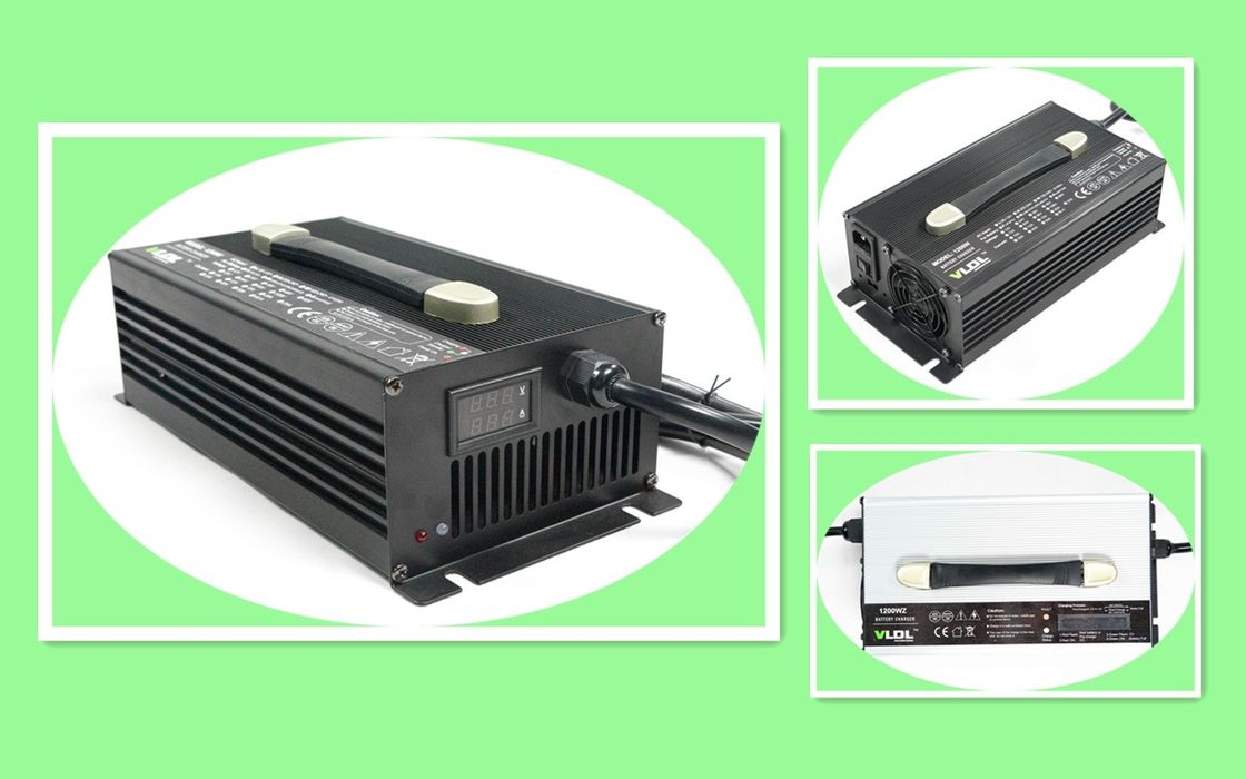 Intelligent 4 Steps 84V 10A Lithium Or Lead Acid Battery Charger 1200W Output Power