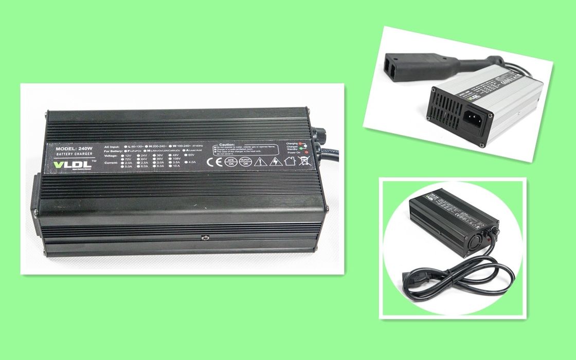 High Efficiency 36V 42V 43.8V 5A Lithium Battery Charger For Scooter / Mobility