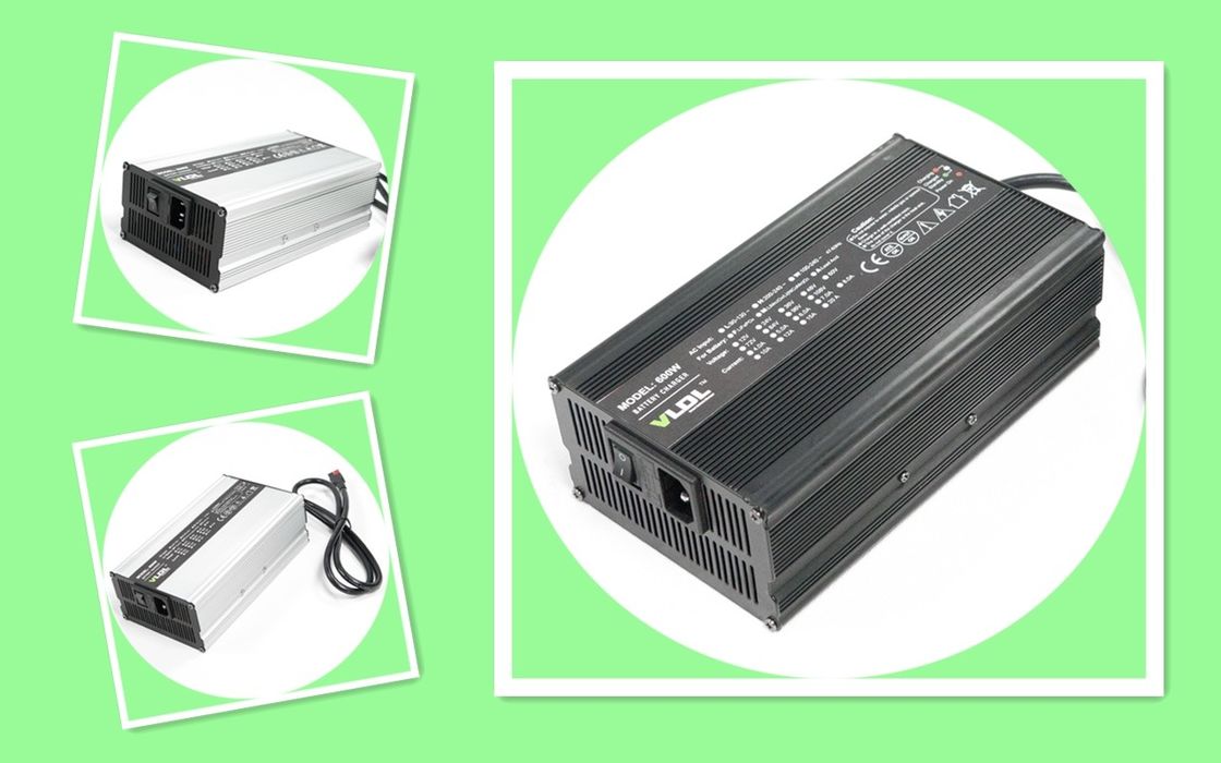 36V 42V 12A 600W Battery Lithium Charger 110 To 230Vac With PFC 2 Years Warranty
