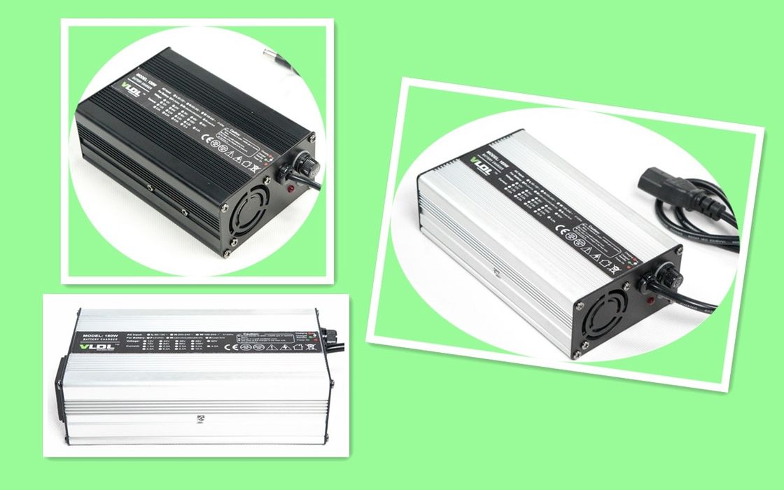 16.8V 8A Lithium Battery Charger High Efficiency And Small Aluminum Casing