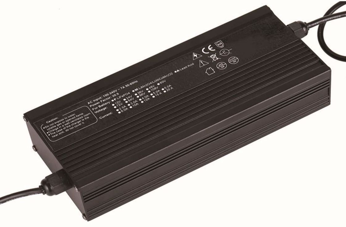 48V 5A IP66 Waterproof Battery Charger TUV CE Certified Wide 110-230Vac Input